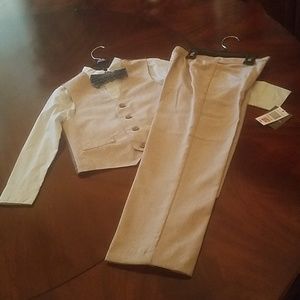 Van Heusen 4 piece, (shirt, bowtie, vest, & pants)